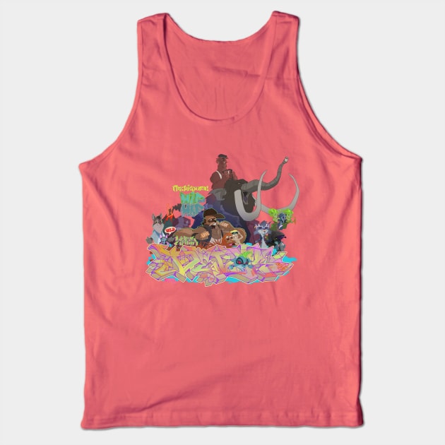 Prehistoric Hip Hop Tank Top by Dedos The Nomad